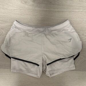 Gymshark Women's Athletic Shorts in Light Gray